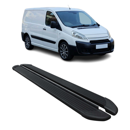 Seitenschweller Trittbretter Schweller für Citroen Jumpy 2006-2016 Alu L1 Kurzer
