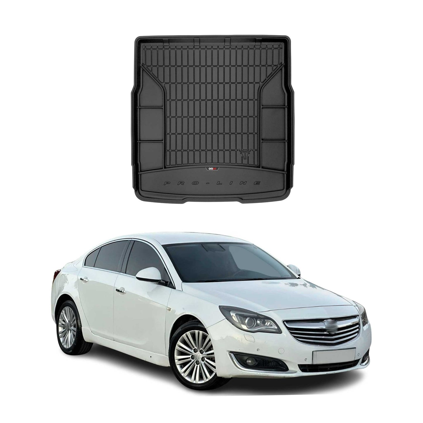 OMAC Gummi Kofferraumwanne für Opel Insignia 2008-2017 TPE Laderaumwanne Schwarz