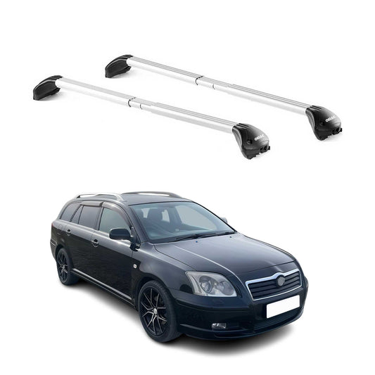 Bară de plafon pentru Toyota Avensis mk1 Verso 2001-2003 FL 5 uși 100kg aluminiu ABE argintiu