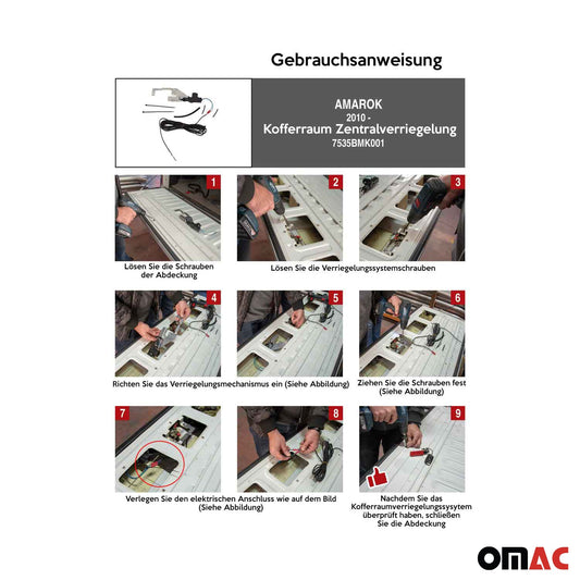 Set închidere centralizată portbagaj pentru VW Amarok 2010-2023