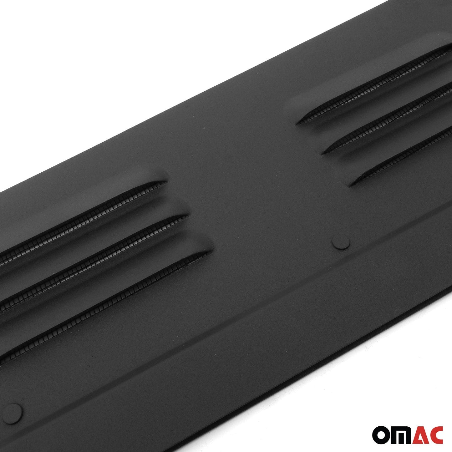 Lüftungsgitter Be & Entlüftung für Fiat Doblo 2010-2021 Aluminium Schwarz 2tlg