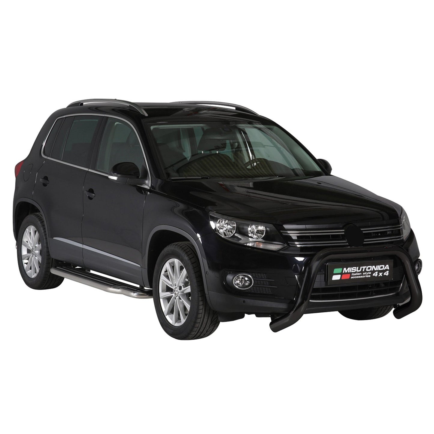 Frontbügel Frontschutzbügel für VW Tiguan 2011-2016 ø76mm Stahl Schwarz Schutz