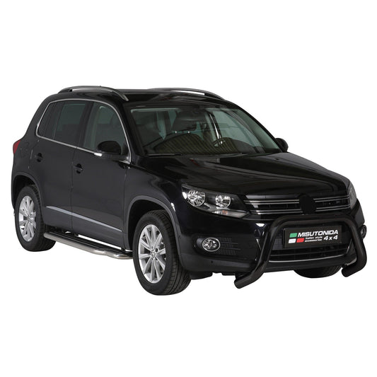Frontbügel Frontschutzbügel für VW Tiguan 2011-2016 ø76mm Stahl Schwarz Schutz