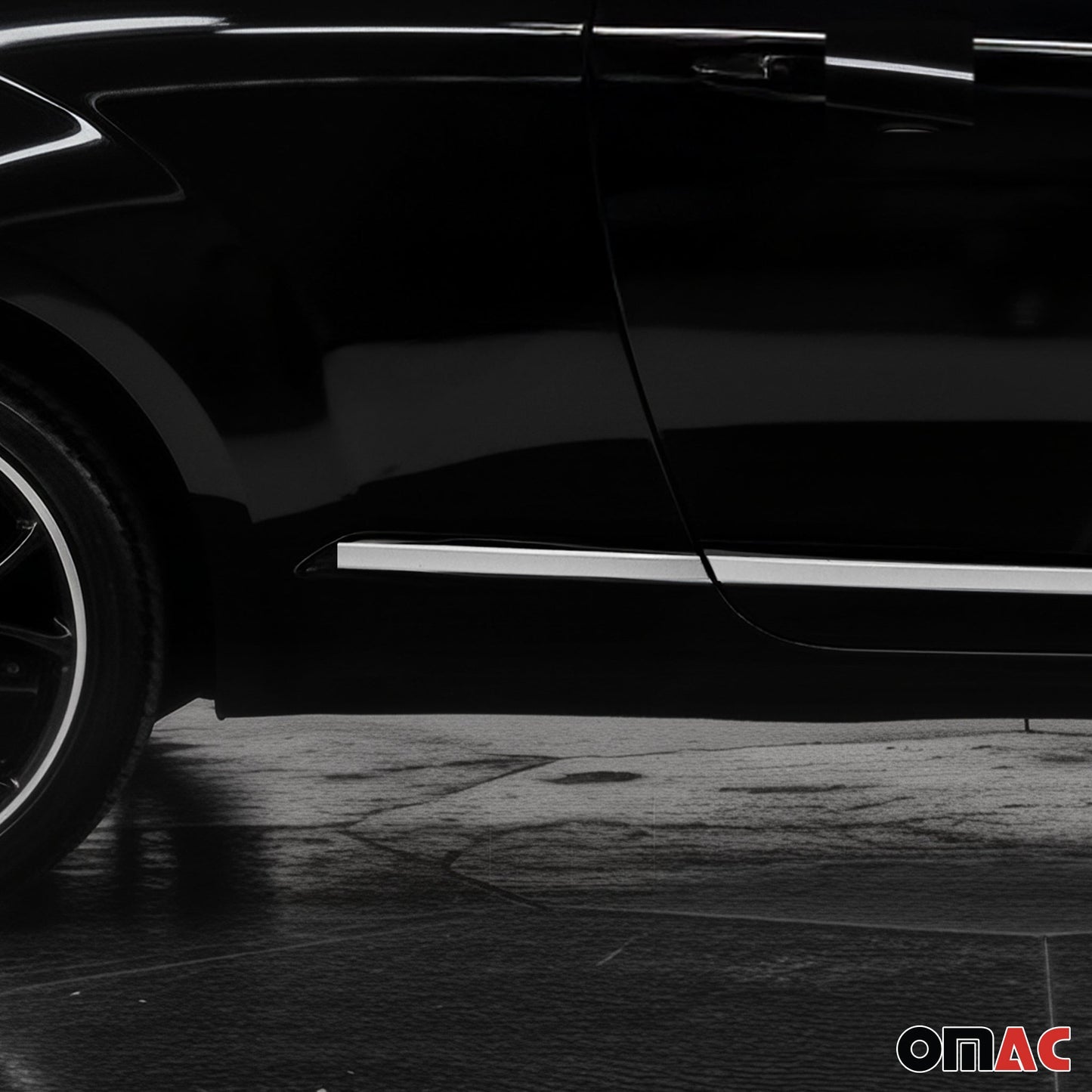 Bandă decorativă laterală pentru ușă, bandă de protecție pentru ușă pentru Alfa Romeo Mito 2008-2018, oțel inoxidabil cromat, 4x