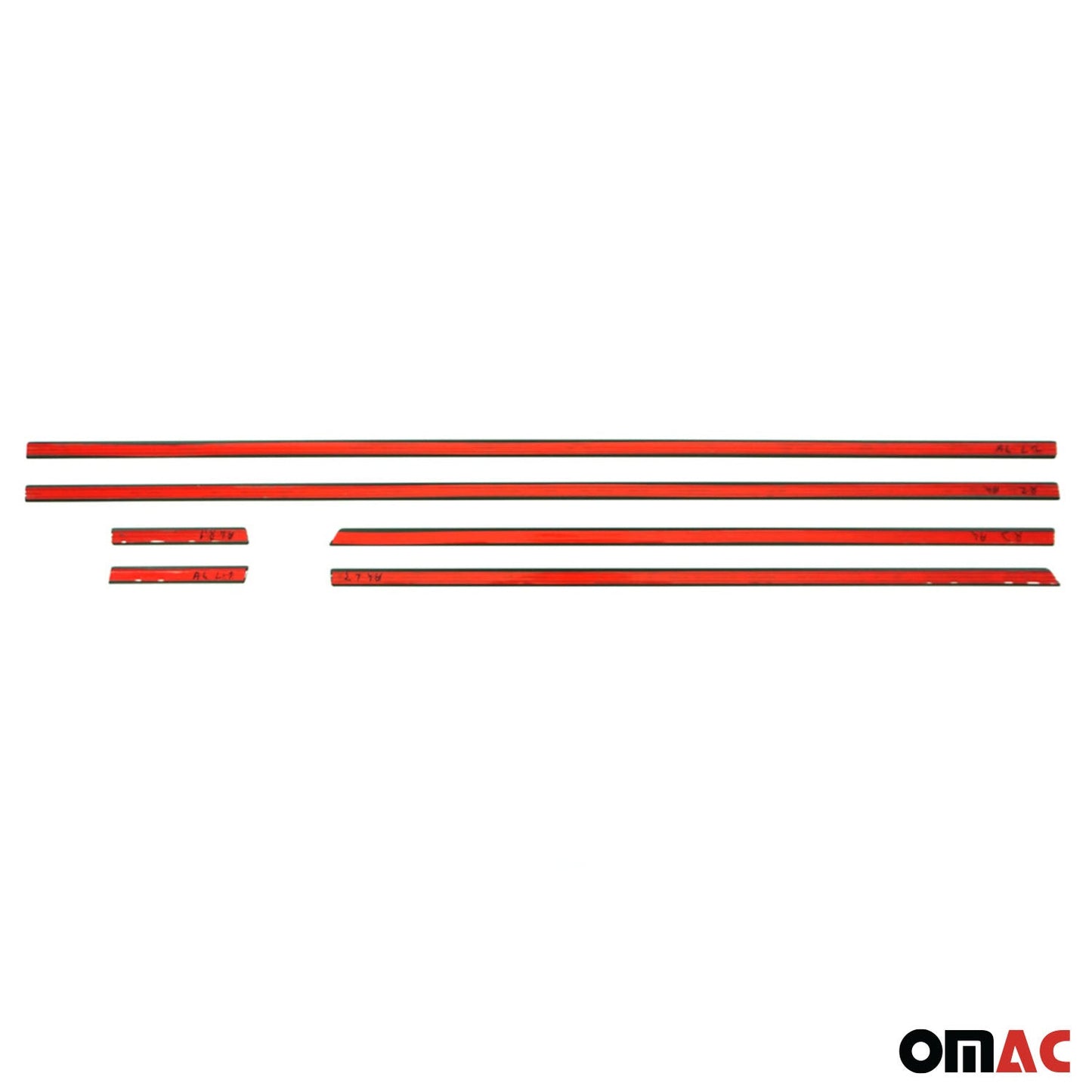 Ornamente laterale uși, benzi uși, bandă de protecție ușă pentru Audi A4 2007-2016, aluminiu, negru, 6x