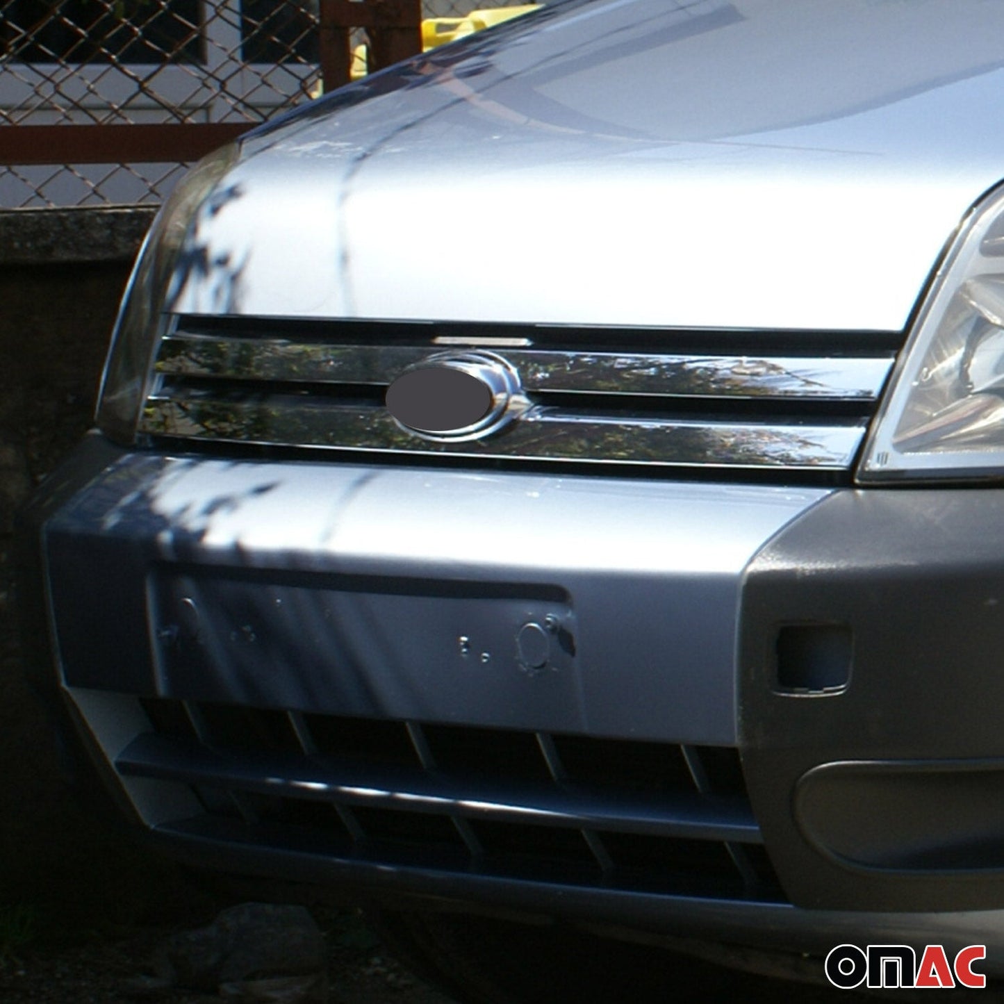 Benzi decorative grilă auto pentru Ford Transit 2006-2014, oțel inoxidabil, argintiu, 2x