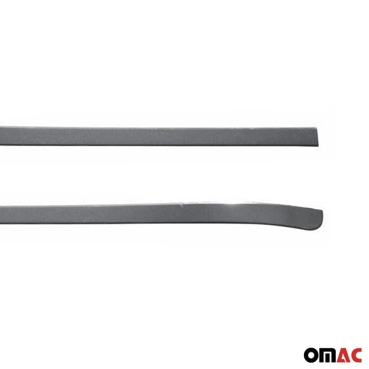 Bandă decorativă portbagaj, bandă decorativă spate pentru VW Caravelle T5 2003-2015, oțel inoxidabil, culoare închisă, set 2 piese