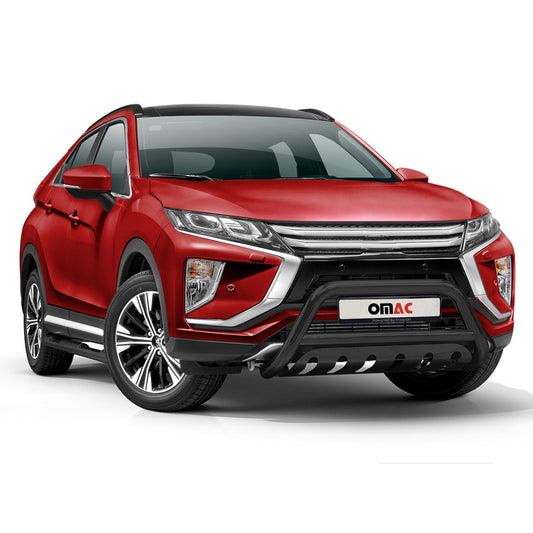Stalowa przednia osłona do Mitsubishi Eclipse Cross 2017-2022 z homologacją ABE (niemiecką) w kolorze czarnym