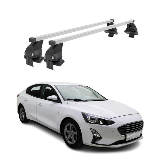 Menabo Portbagaj de plafon pentru Ford Focus 2018-2024 50kg Oțel Argintiu 2 buc