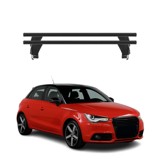 Menabo Dachträger für Audi A1 8XA Sportback 5tür 2012-2018 50kg Alu Schwarz 2x