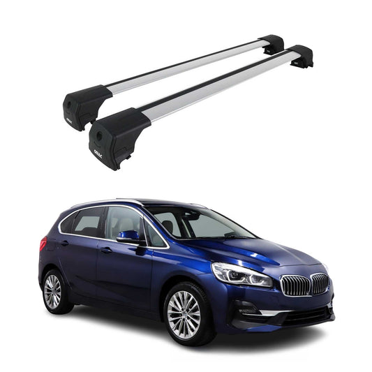 Dachträger Grundtäger für BMW 2 Active Tourer F45 2014-2021 75kg Alu Silber 2x
