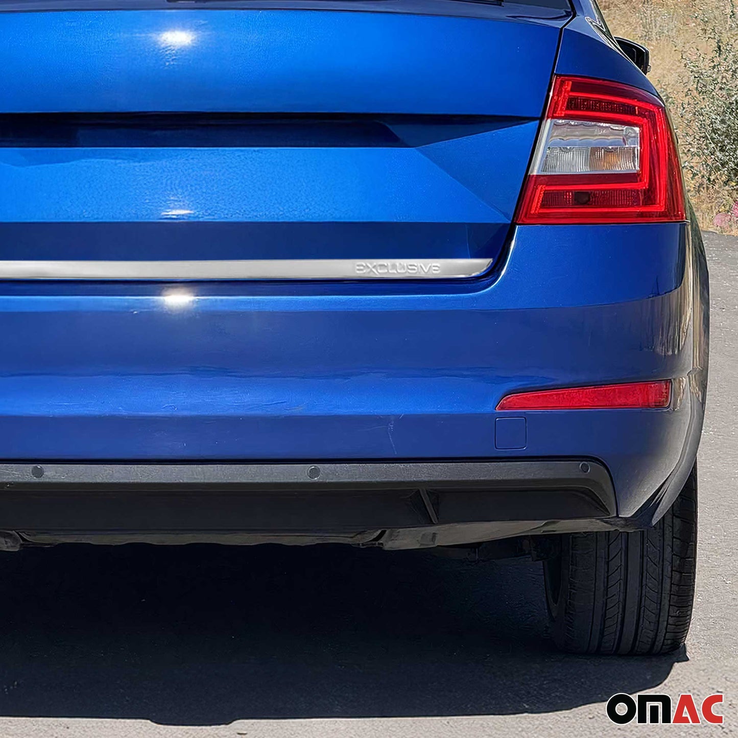 Ornamente prag portbagaj, ornamente hayon pentru Skoda Octavia 2013-2019, oțel inoxidabil cromat