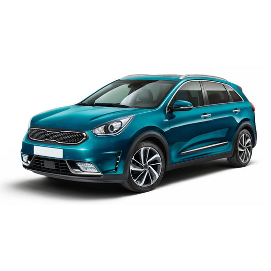 Set benzi decorative laterale și spate cromate pentru Kia Niro 2016-2019, argintii, 11 bucăți