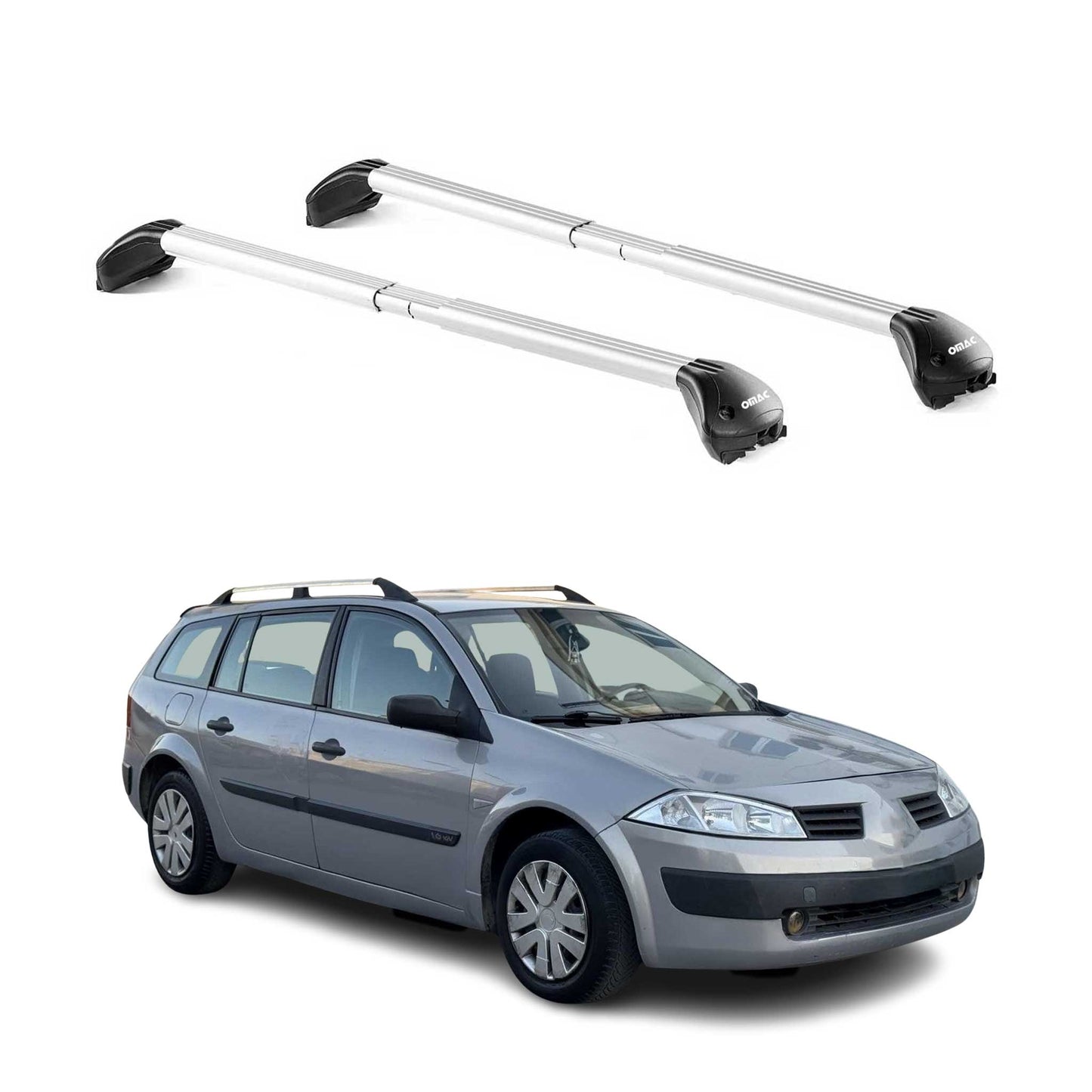 Dachträger für Renault Megane II III Kombi 2002-2016 5 tür 100kg Alu ABE Silber