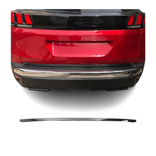 Kofferraumleiste Heckleiste für Peugeot 3008 2016-2025 Untere Edelstahl Dunkel