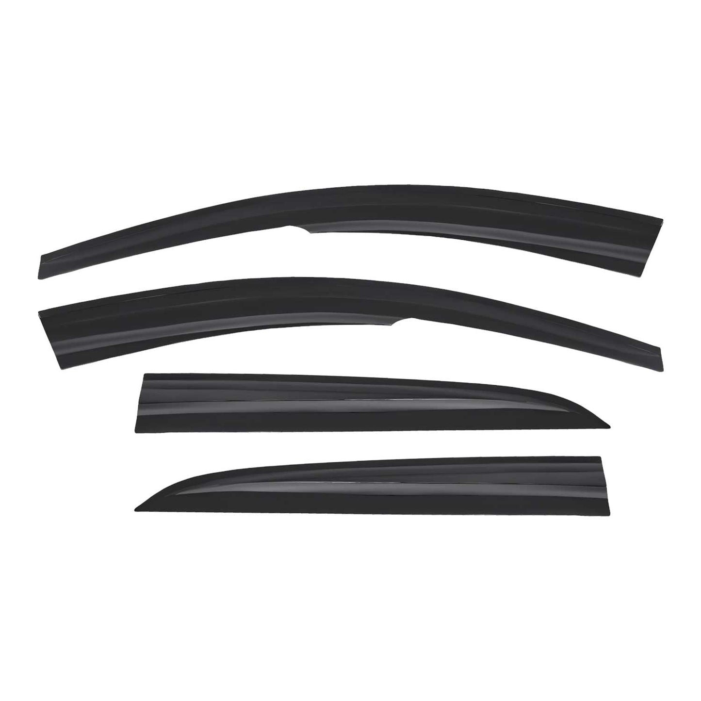 4x Deflectoare de vânt, deflectoare de ploaie pentru Renault Symbol / Thalia 2013-2021, acrilice, închise la culoare