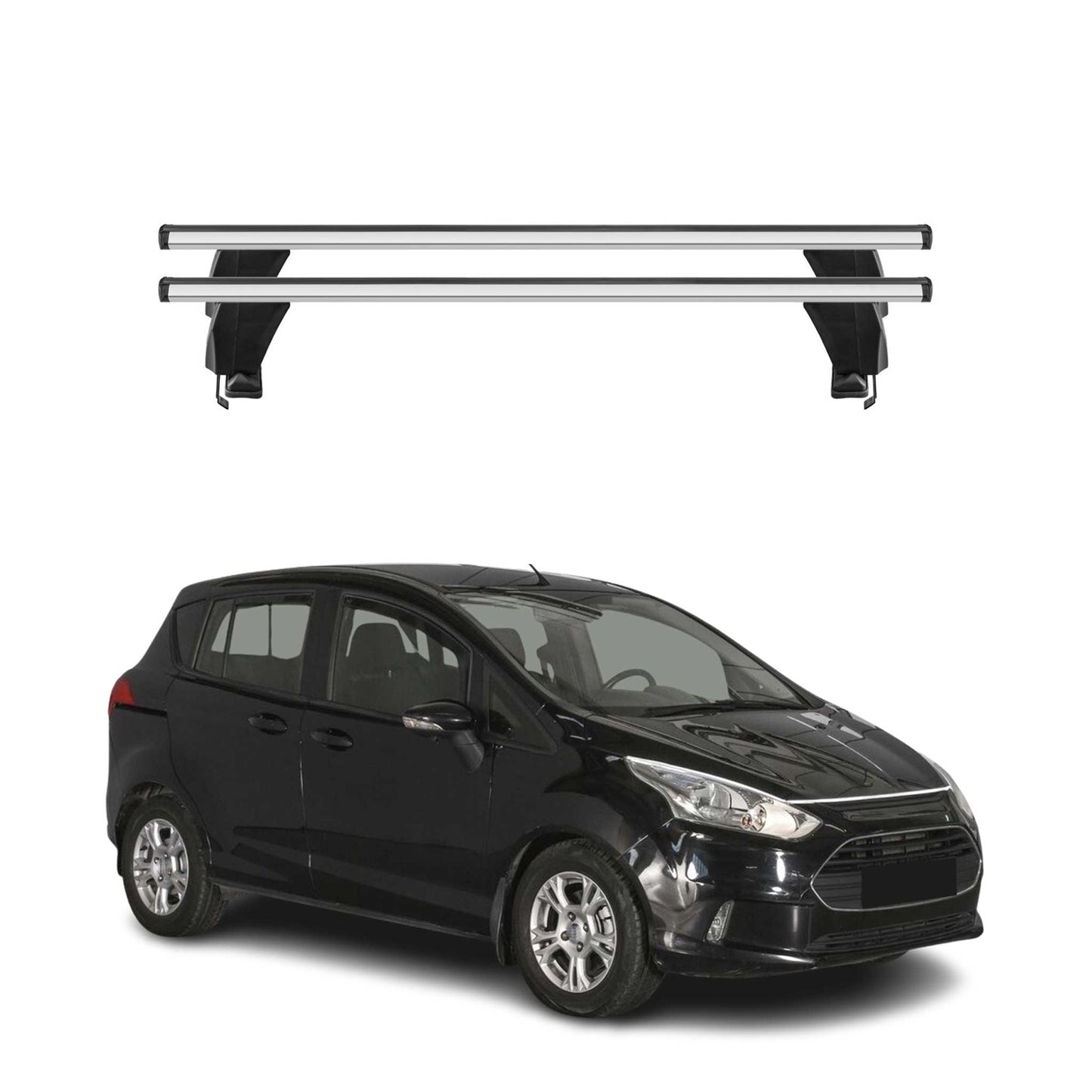 Menabo Dachträger Grundtäger für Ford B-Max 2012-2017 50kg Alu Silber 2 tlg