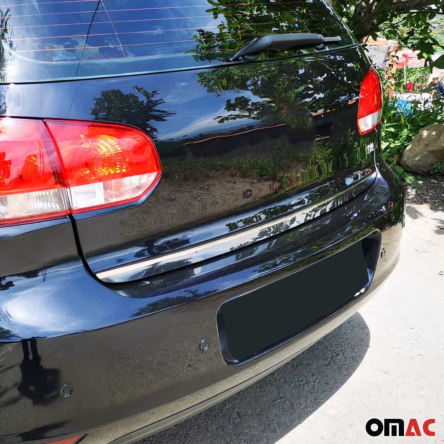 Kofferraumleiste Heckklappe Leiste für VW Golf 2008-2012 Untere Chrom Edelstahl