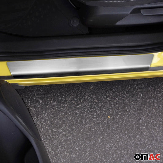 Protecții prag uși pentru Nissan X-Trail 2001-2007, oțel inoxidabil, argintiu, 2x