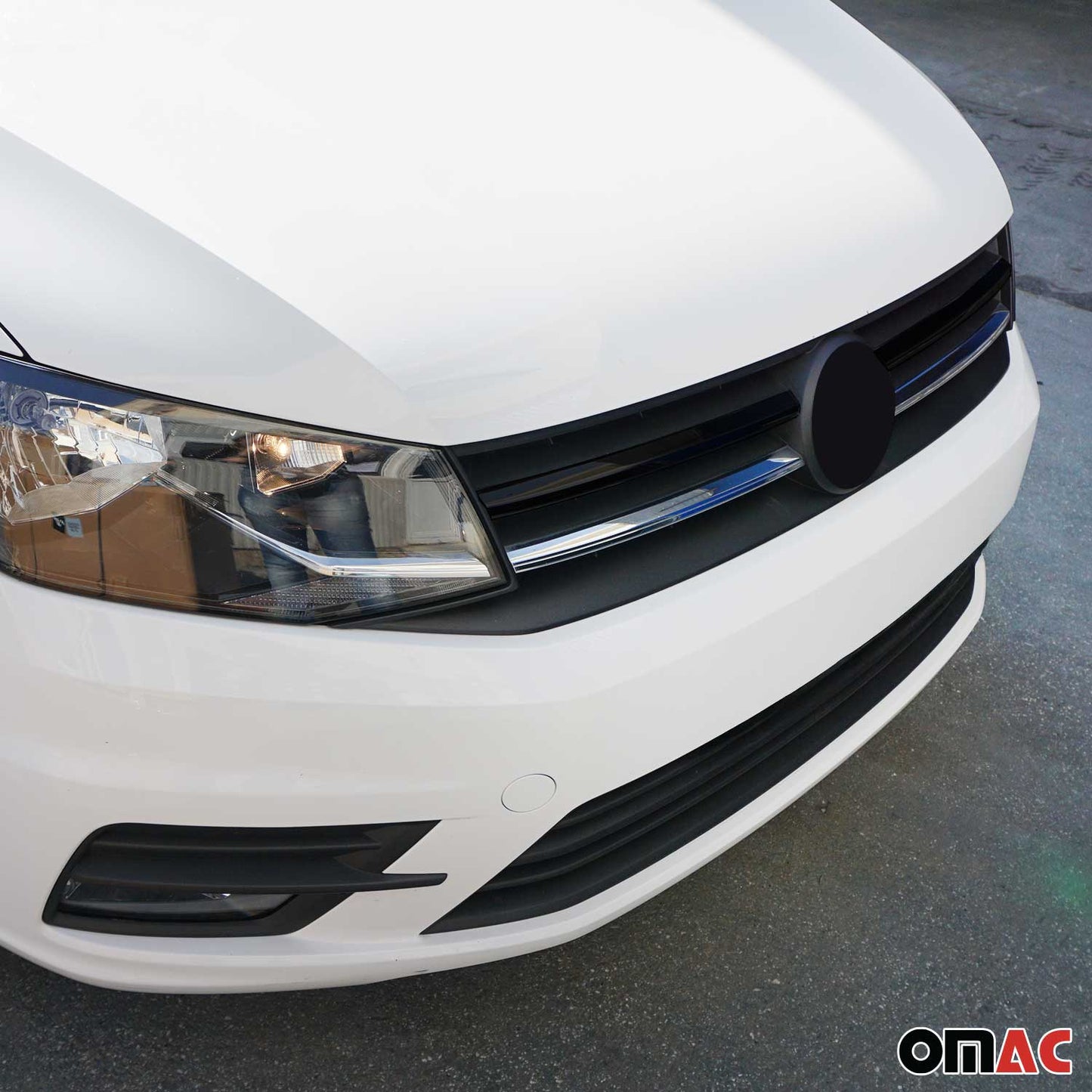 Kühlergrill Leisten Grillleisten für VW Caddy 2015-2020 Edelstahl Silber 2tlg