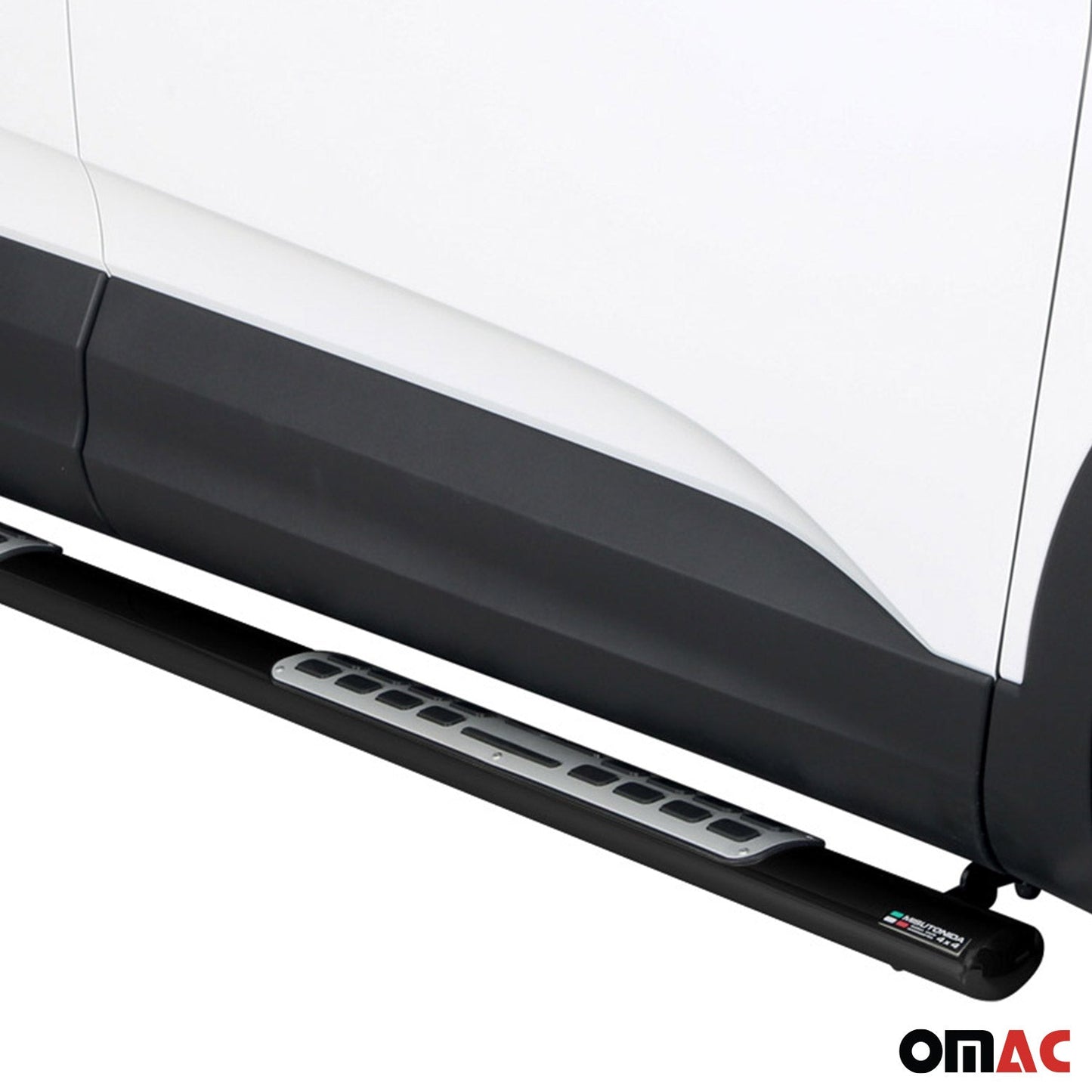 Edelstahl Seitenschweller Schwellerrohre für Opel Grandland X 2018-2025 Schwarz