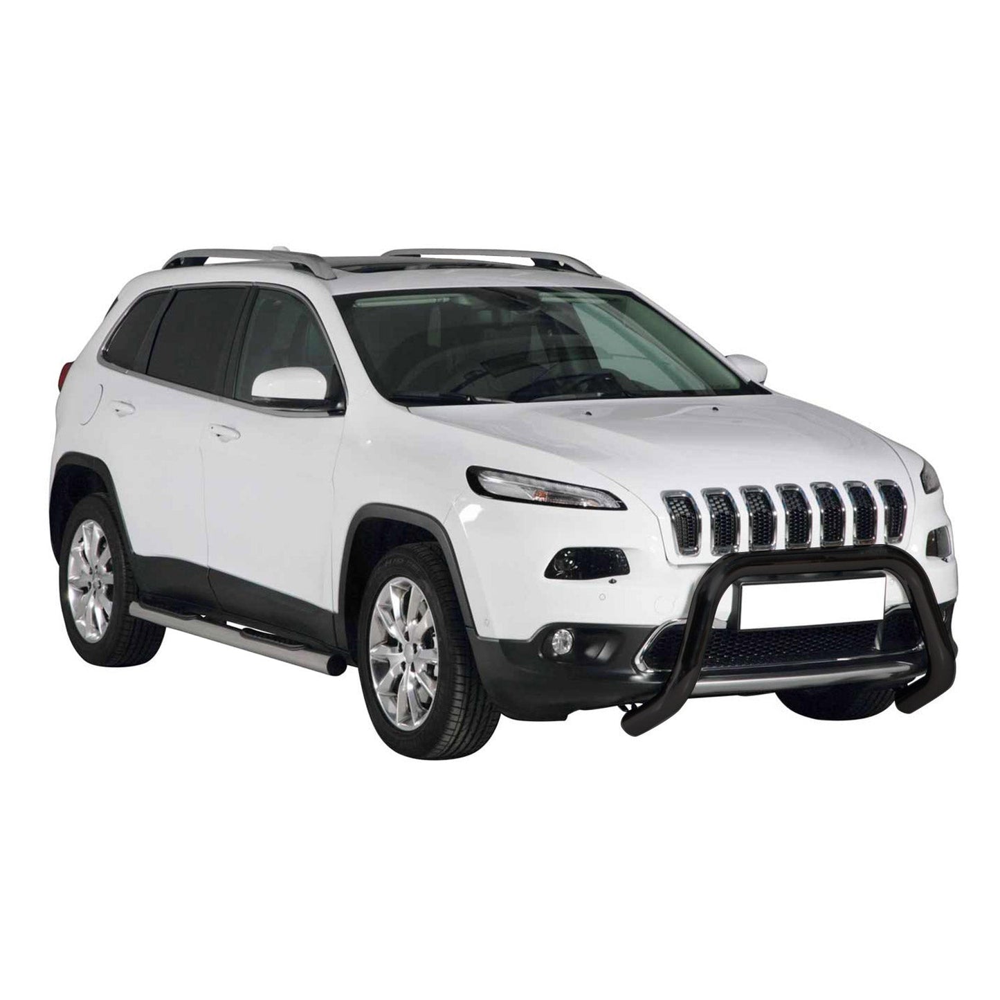 Bară de protecție/buton față pentru Jeep Cherokee 2013-2018, ø76mm, oțel, negru