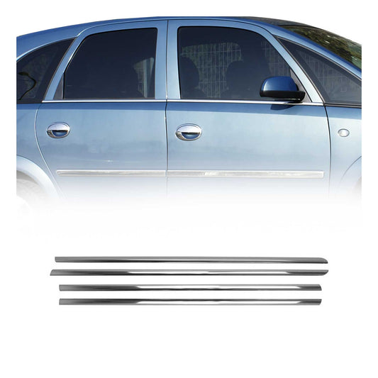 Fensterleisten Zierleisten für Opel Meriva 2002-2010 Edelstahl Chrom 4tlg