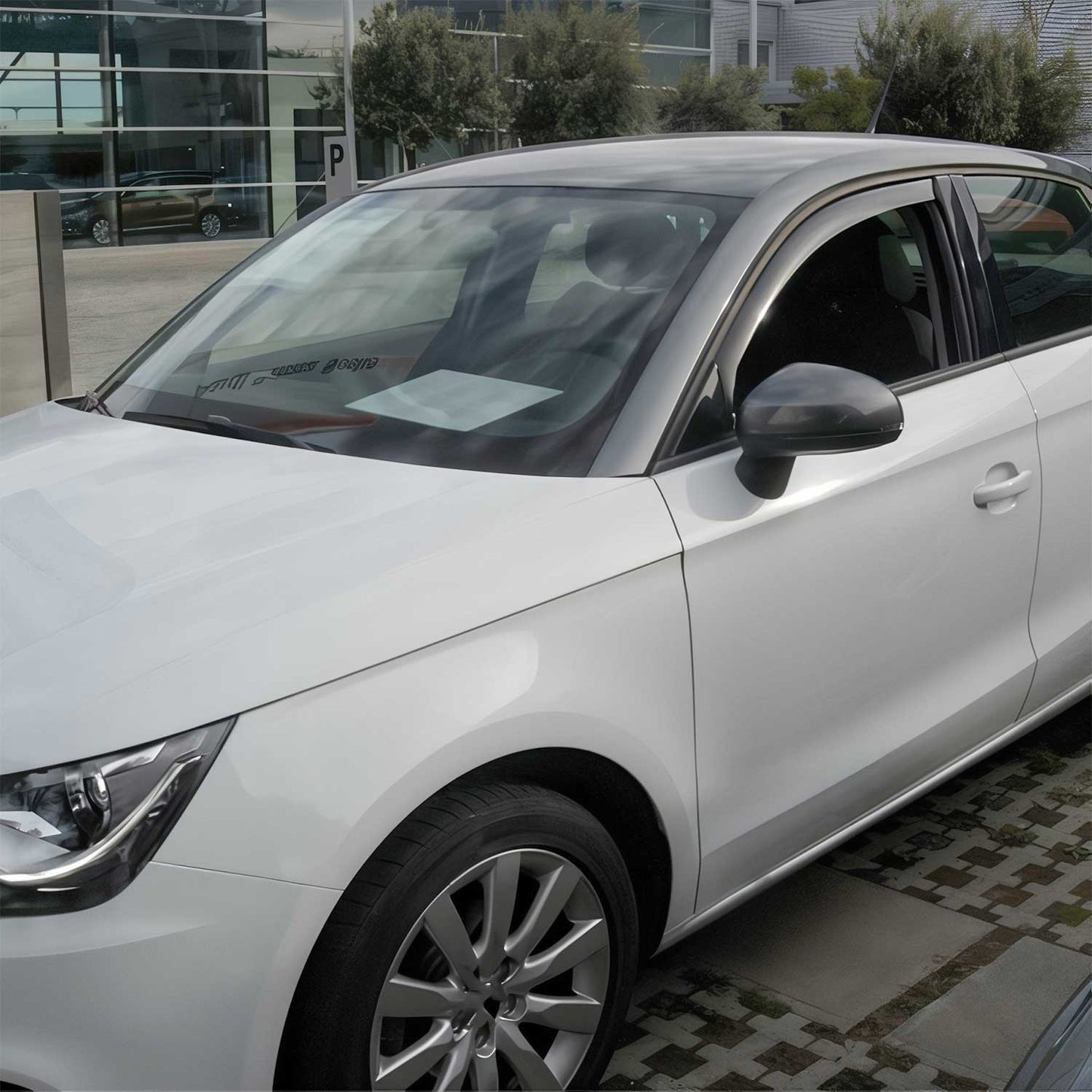 Windabweiser Regenabweiser für Audi A1 Sportback 8X 2012-2018 Dunkel Acryl 2x