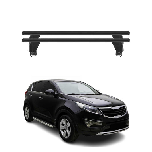 Bagażnik dachowy Menabo do Kia Sportage SL 2010-2015, 50 kg, aluminiowy, czarny, 2x