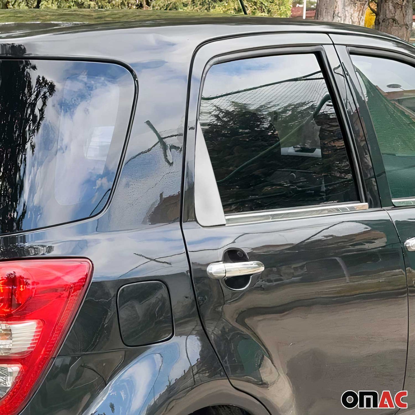 Ornamente triunghiulare geam pentru Daihatsu Terios 2006-2017 oțel inoxidabil cromat 2x