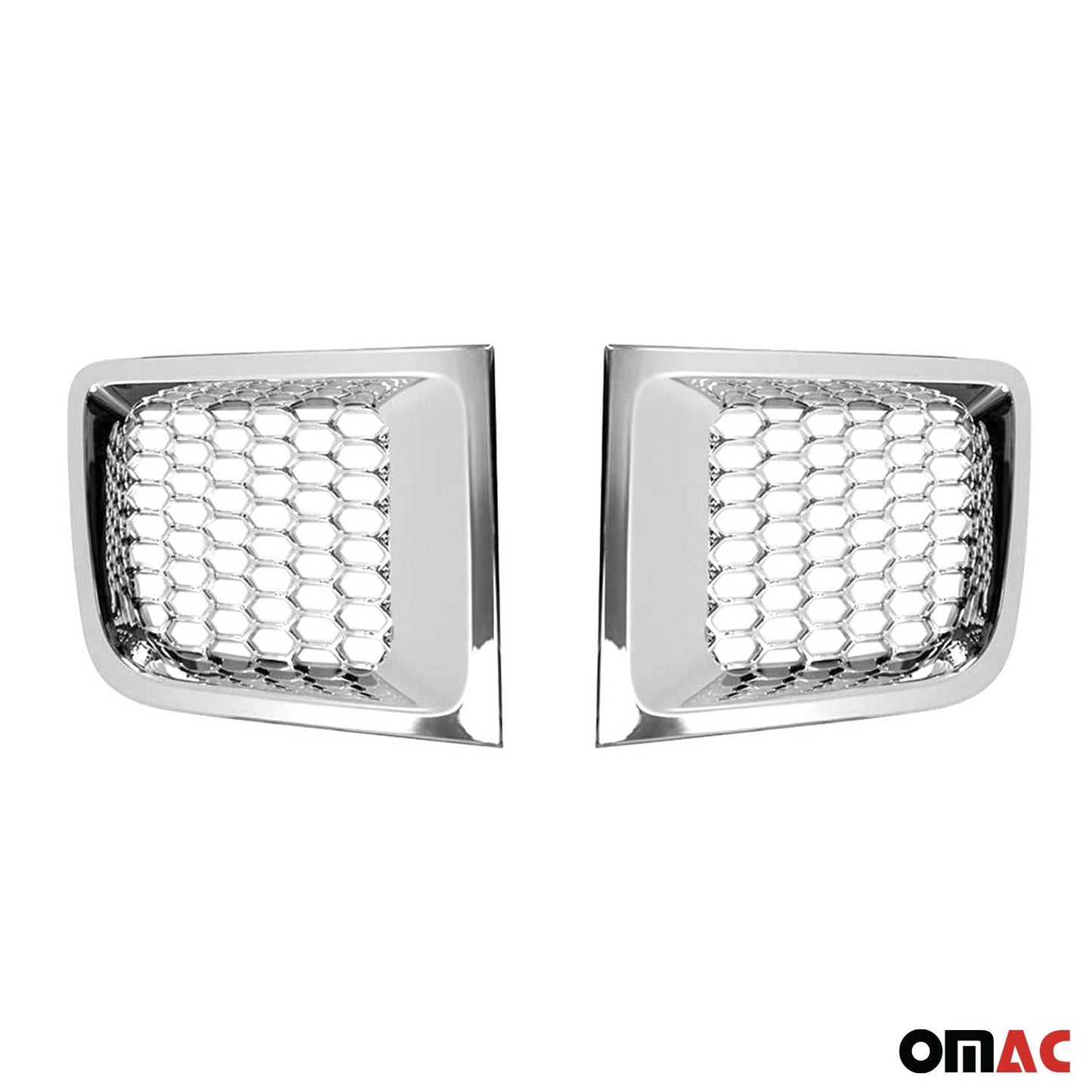 Kühlergrill Leisten Grillleisten für Jeep Renegade 2014-2024 Chrom ABS Silber 2x