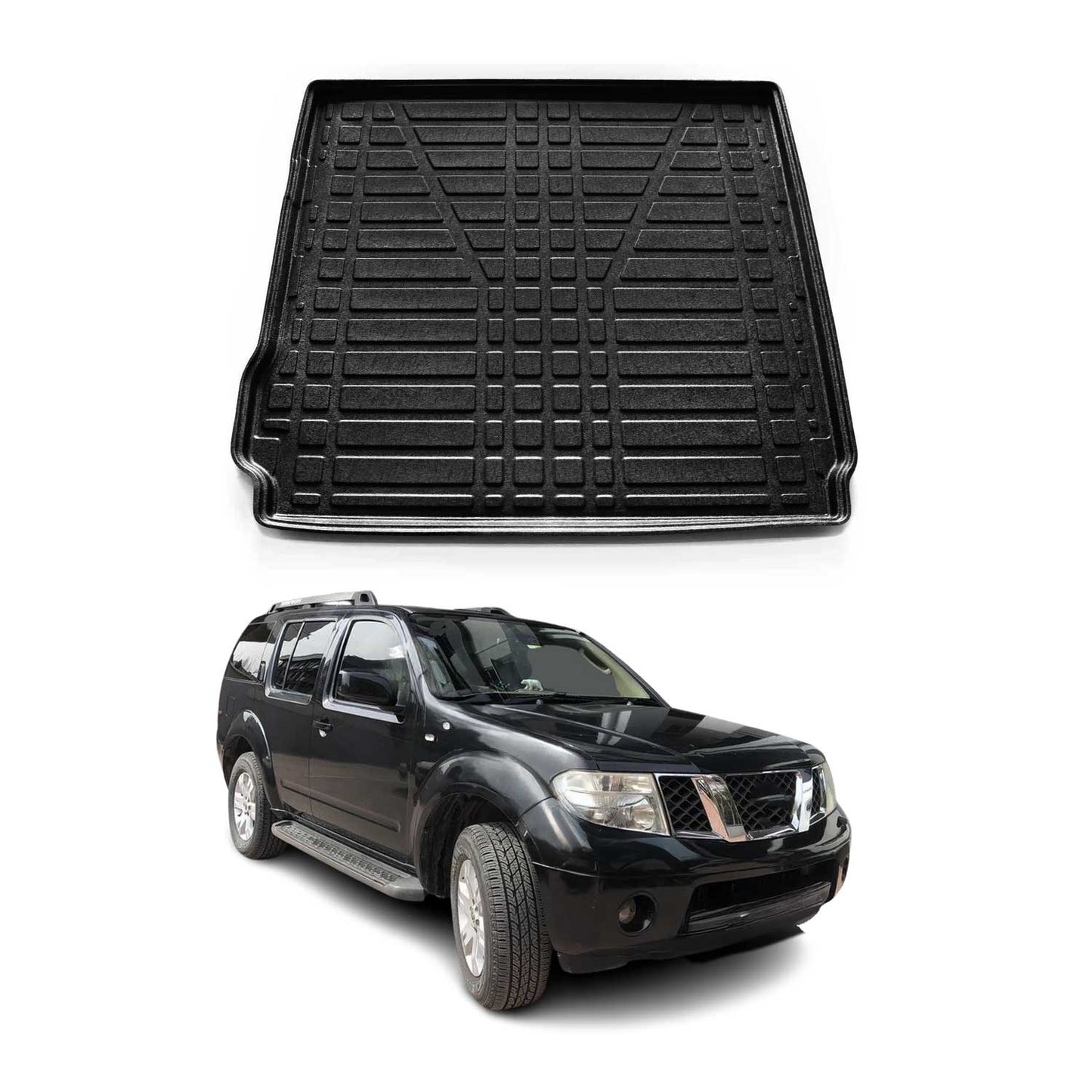 Protecție portbagaj/căptușeală pentru Nissan Pathfinder 2005-2021, cauciuc TPE, negru