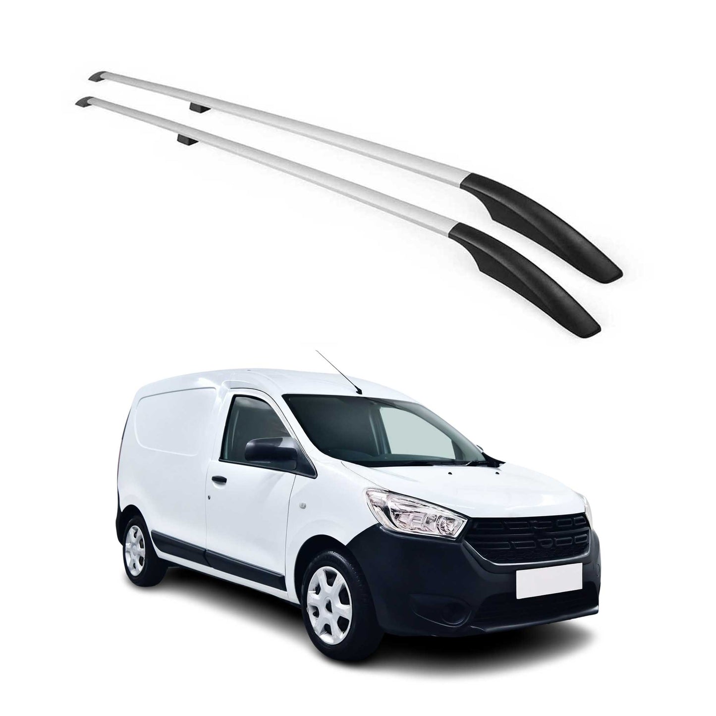 Dachreling Dachgepäckträger Relingträger für Dacia Dokker 2012-2024 Alu Silber