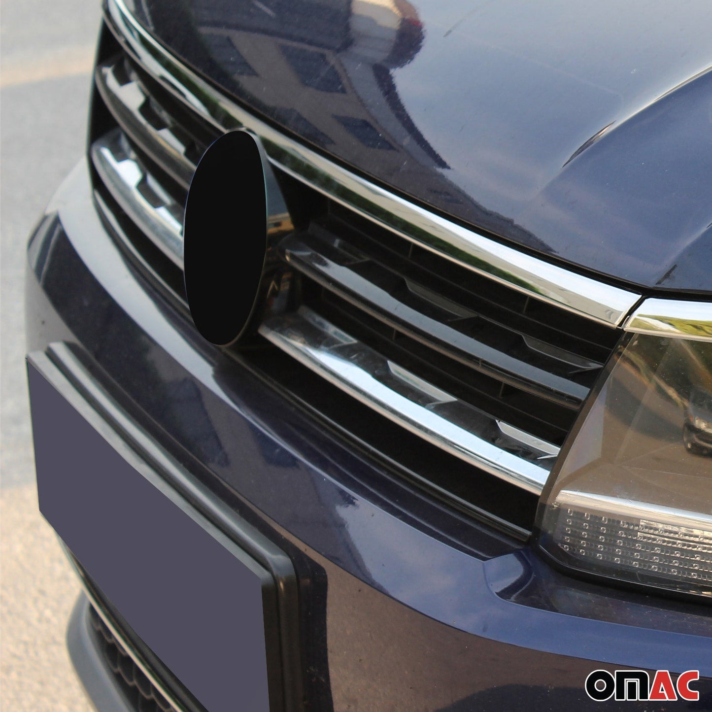 Benzi decorative grilă radiator pentru VW Tiguan 2016-2020, oțel inoxidabil, argintiu, set 2 piese