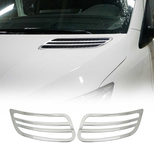 Benzi grilă radiator pentru Mercedes Sprinter 2018-2025, crom-argintiu, 2x