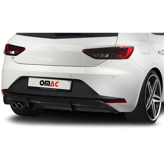 RDX Heckschürzenansatz Diffuser für Seat Leon 5F FR 5trg 2013-2017 Schwarz