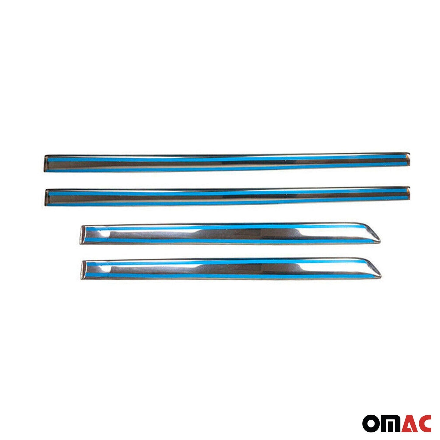 Ornamente laterale uși, benzi uși, bandă de protecție ușă pentru Opel Vectra C 2002-2008, cromate, 4x