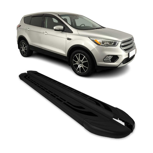 Trittbretter Seitenschweller für Ford Kuga St Line 2013-2020 Schwarz 2 tlg