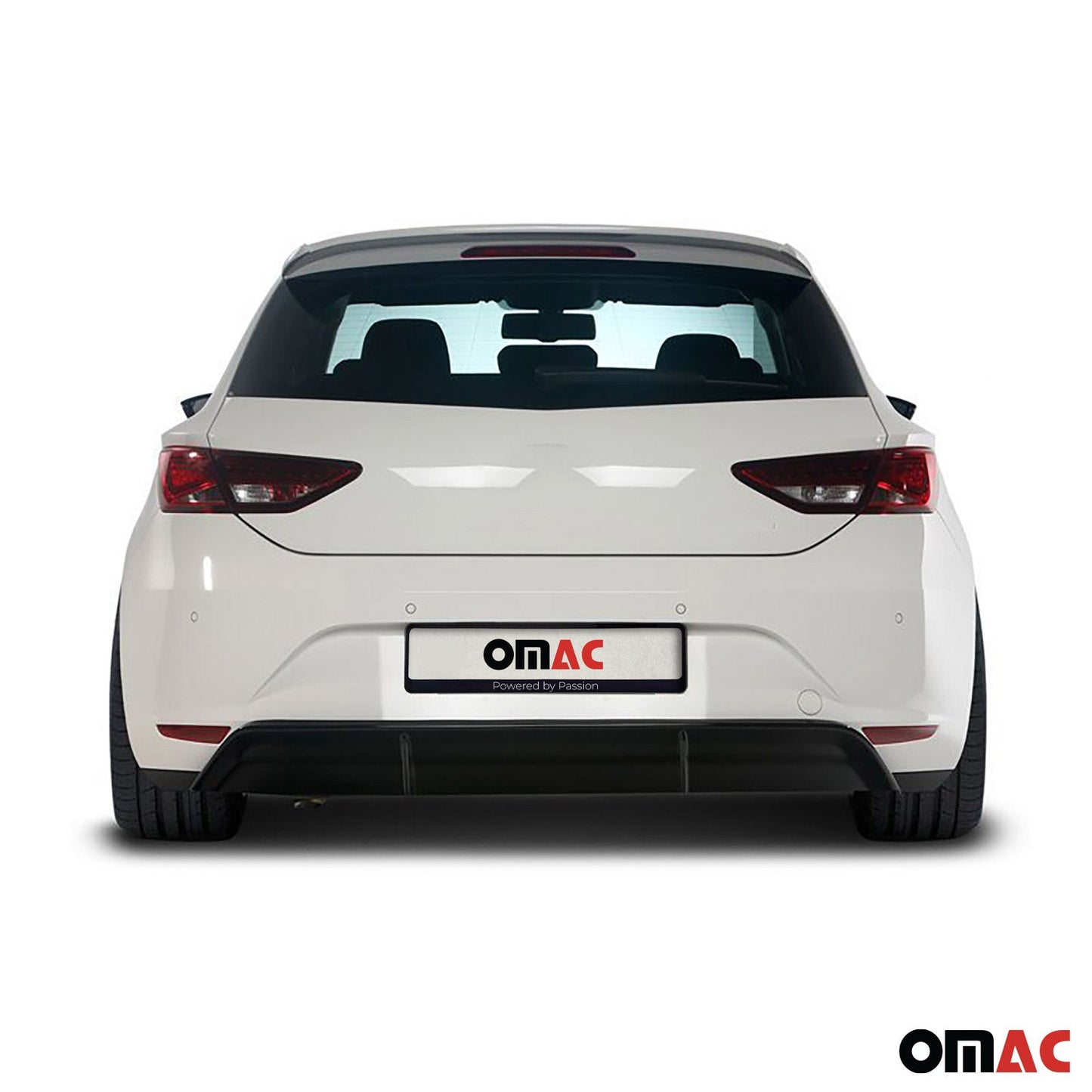 RDX Heckschürzenansatz Diffuser für Seat Leon 5F 5 trg 2013-2017 ABS Schwarz