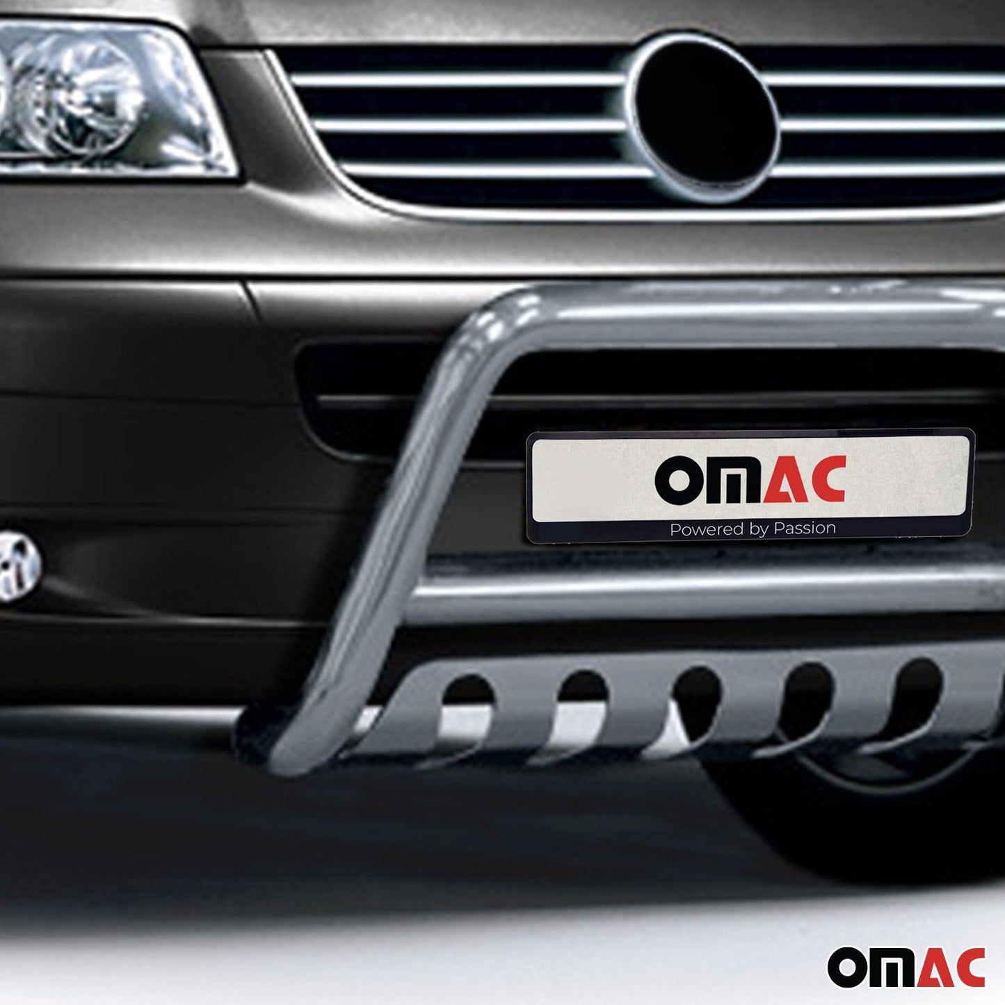 Bară de protecție/buton față pentru VW Transporter T5 2003-2015, certificată ABE, oțel inoxidabil, argintiu