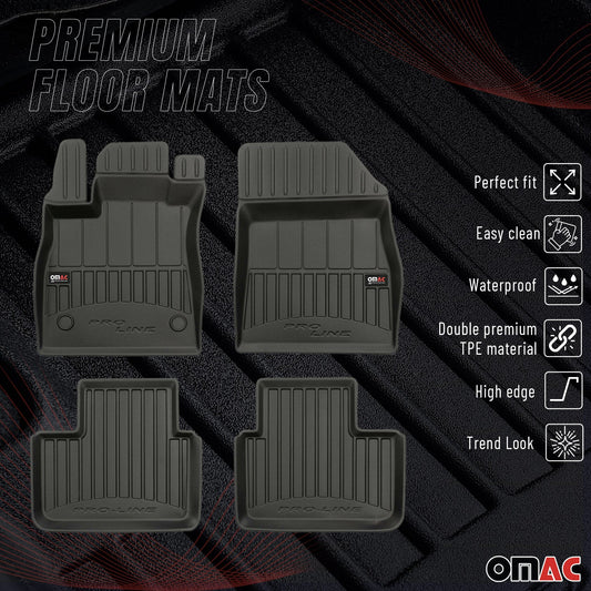 2015-2020 Renault Talisman Fußmatten TPE Schwarz 4 tlg