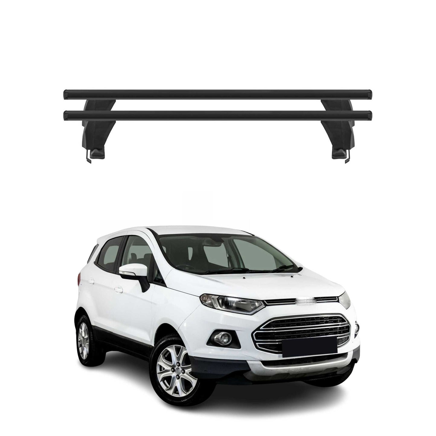 Menabo Dachträger Grundtäger für Ford Ecosport 2014-2017 Pre-FL 50kg Alu Schwarz