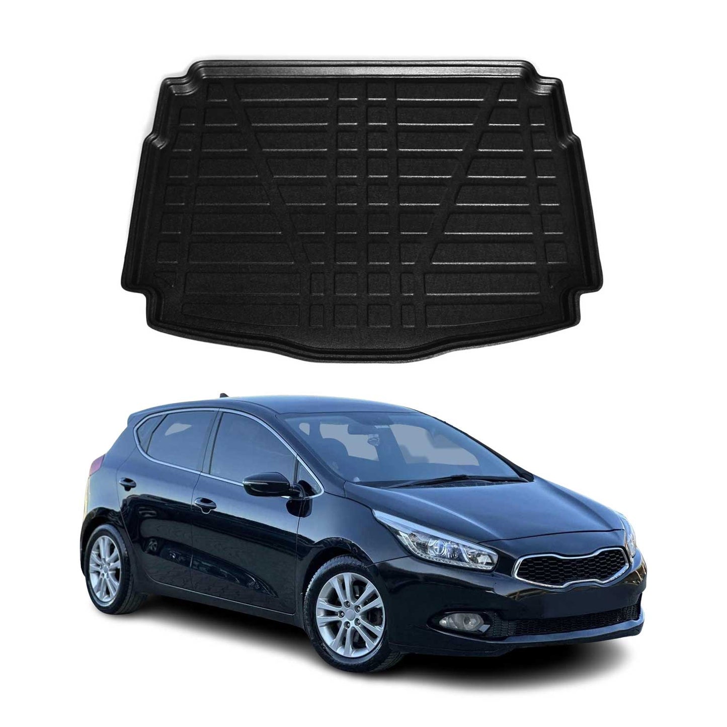 Kofferraumwanne Laderaumwanne für Kia Ceed 2006-2012 Schrägheck 5tür Gummi TPE