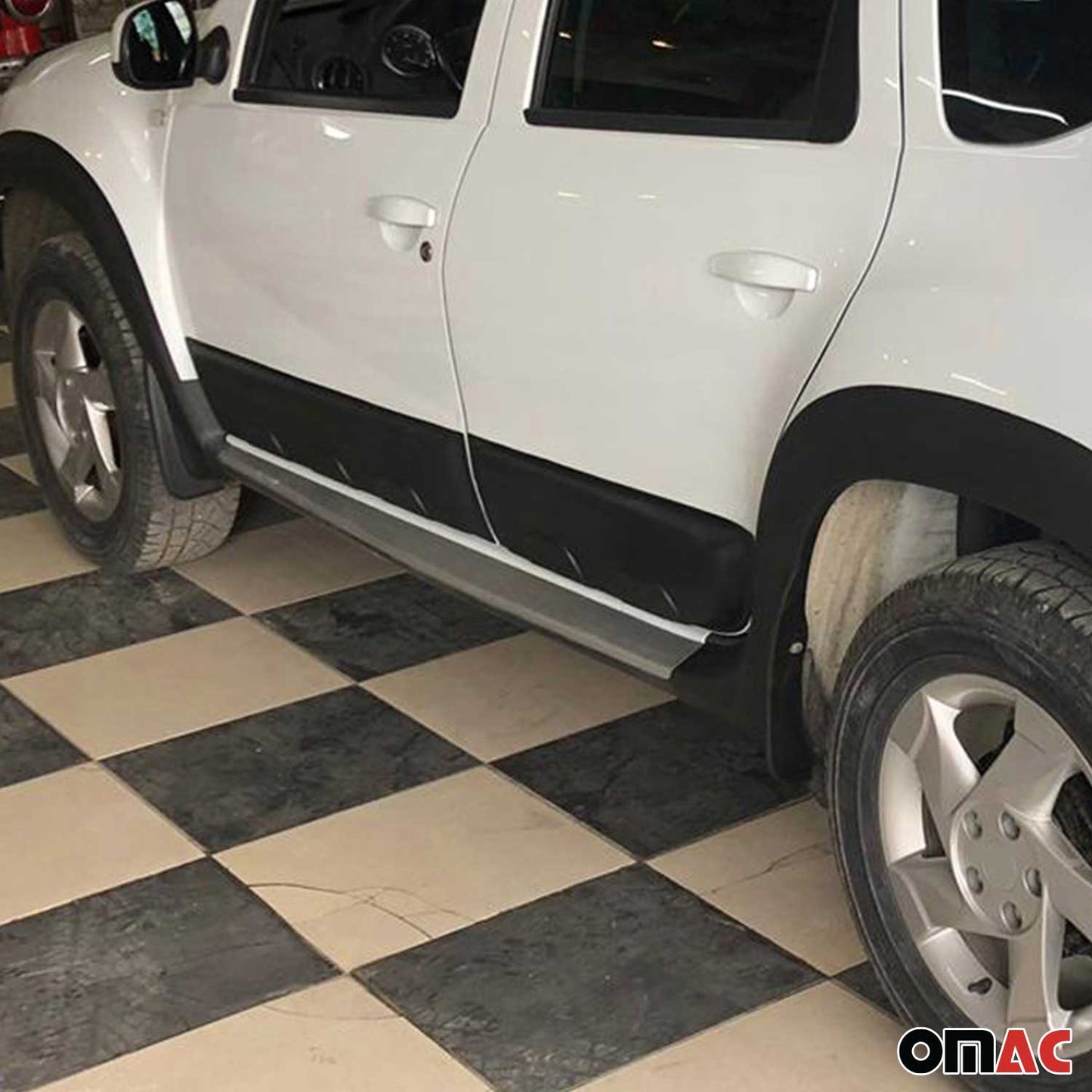 Türschutzleisten Seitenschutz 4x für Dacia Duster 2010-2018 ABS Schwarz 4tlg