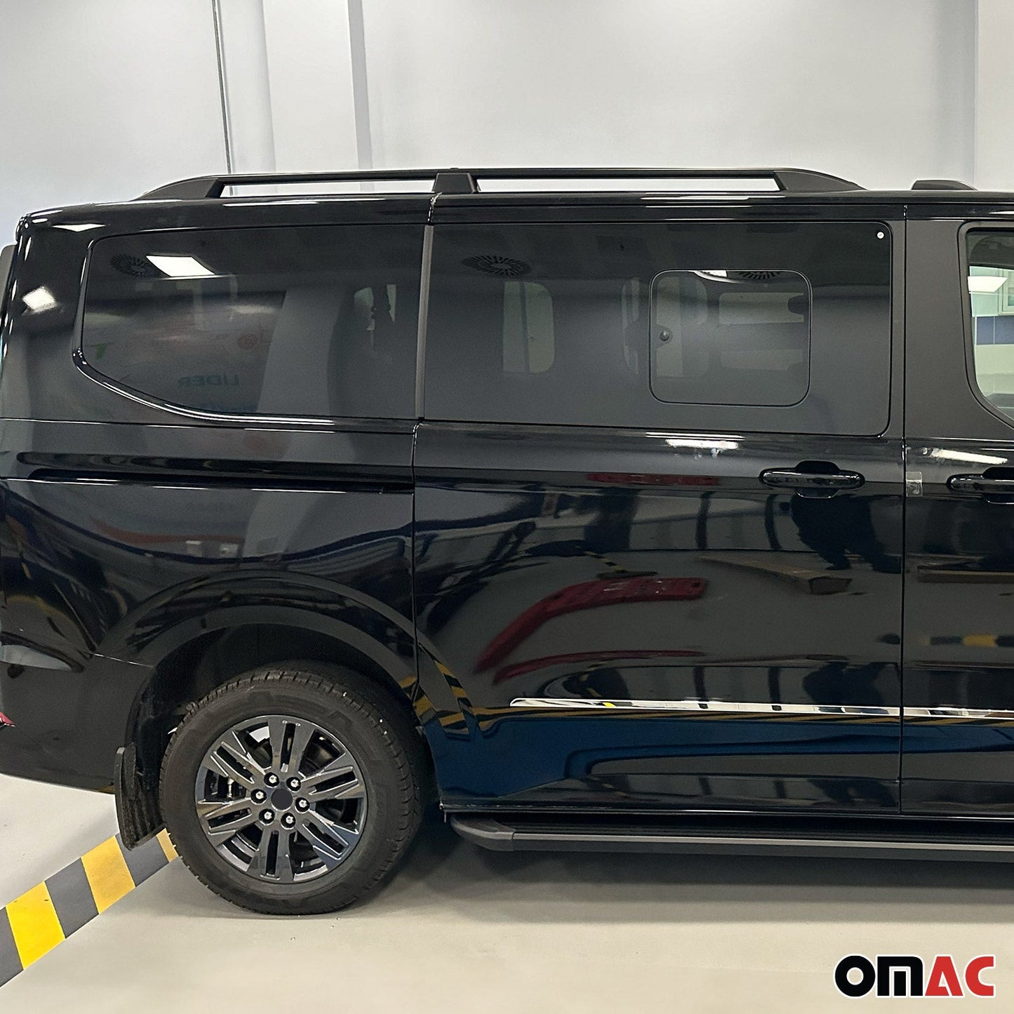 Dachreling Relingträger für Volkswagen Transporter T7 2024-2025 Schwarz L2 2 tlg