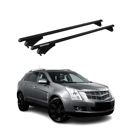 Menabo Portbagaj de plafon pentru Cadillac SRX 2010-2016 75kg Aluminiu Negru 2 piese