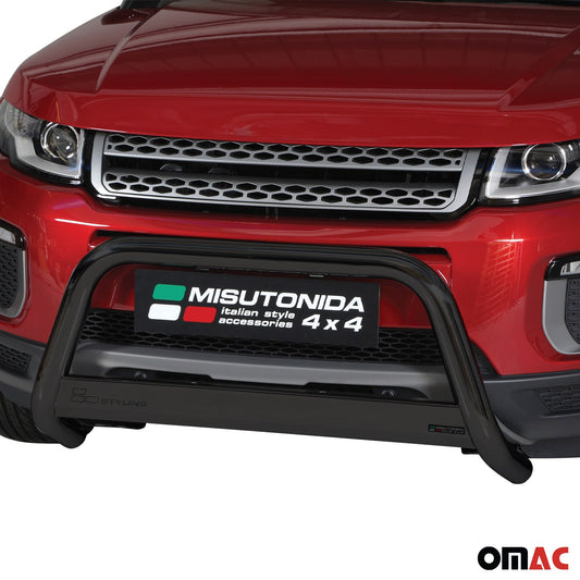 Bară de protecție/buton față pentru Range Rover Evoque 2016-2021, ø63mm, oțel, negru
