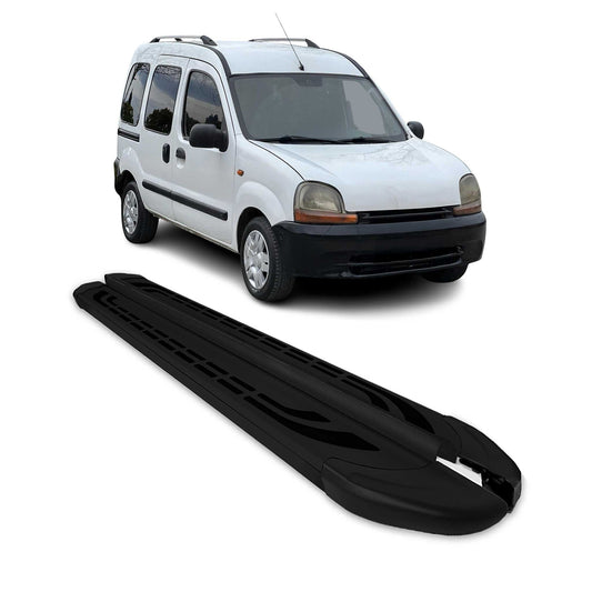 Trittbretter Schweller Seitenbretter für Renault Kangoo 1999-2008 Alu Schwarz