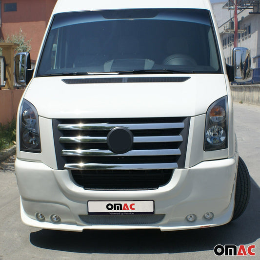 Benzi decorative grilă radiator pentru VW Crafter 2006-2012, oțel inoxidabil, argintiu, 5 bucăți