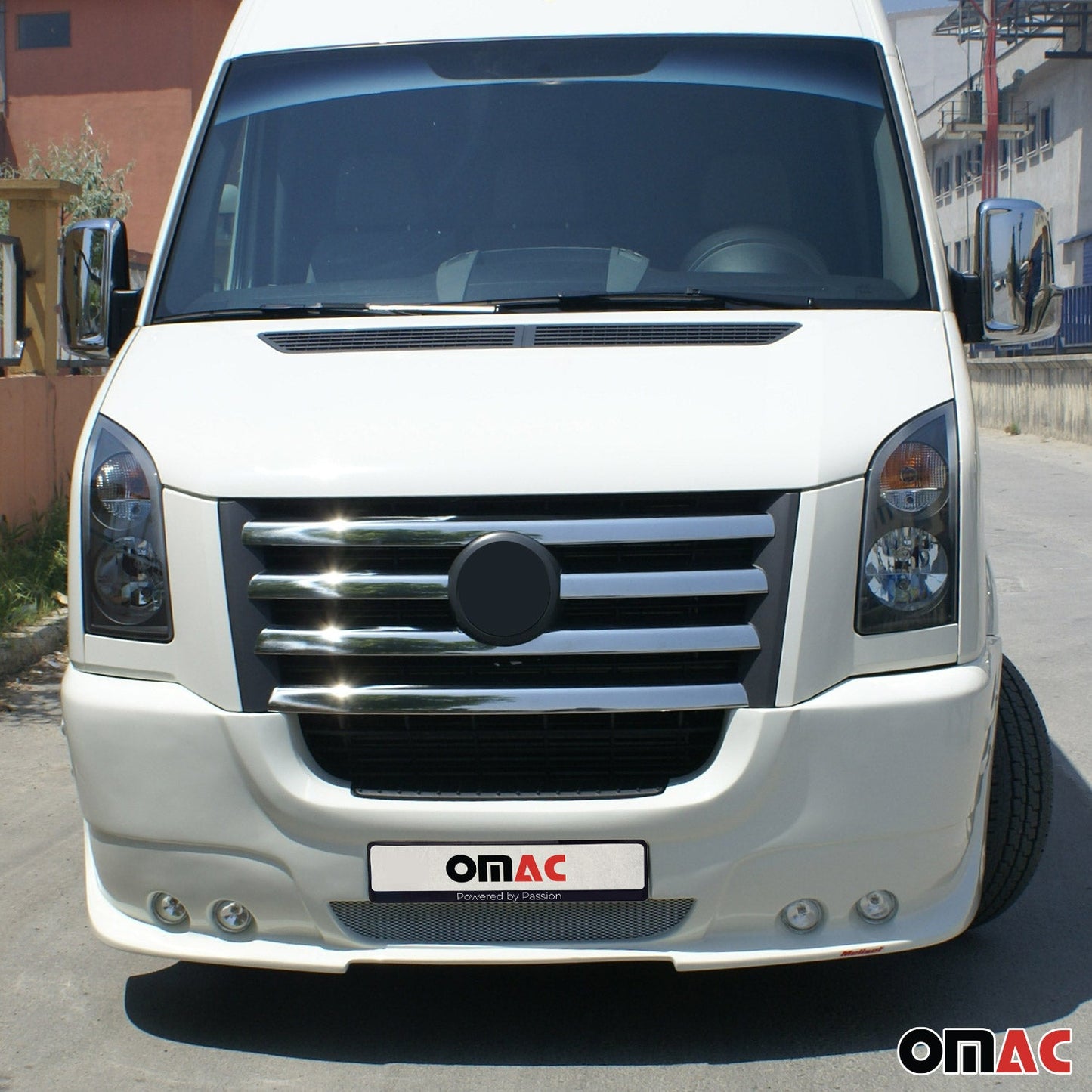 Benzi decorative grilă radiator pentru VW Crafter 2006-2012, oțel inoxidabil, argintiu, 5 bucăți